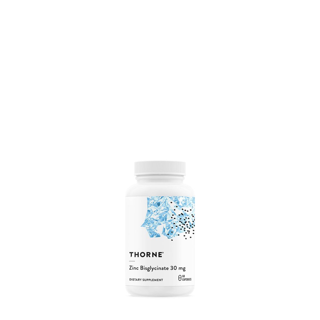 Thorne Zinc Bisglycinate 30mg Buy now with AfterPay.